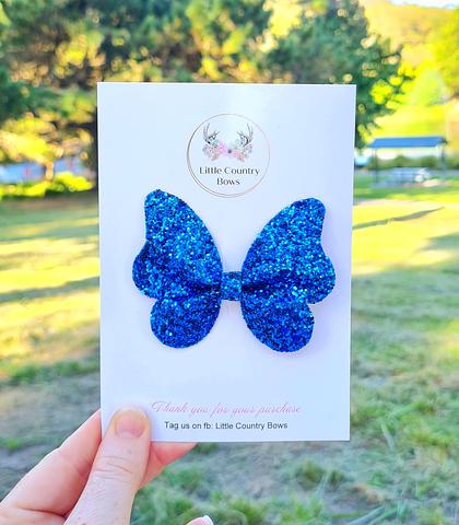 Blue Butterfly Bow